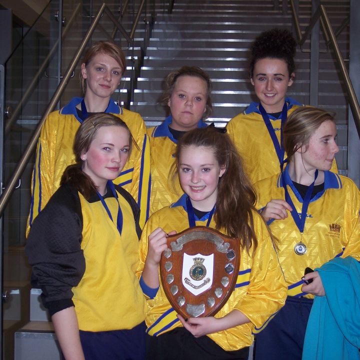 Junior Girls win District football competition.
