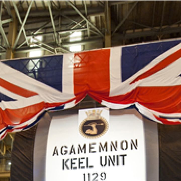 Keel Laying of AGAMEMNON 