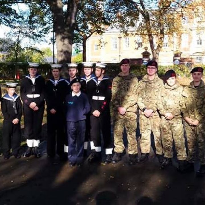 Trafalgar Day Parade at Middlesbrough.