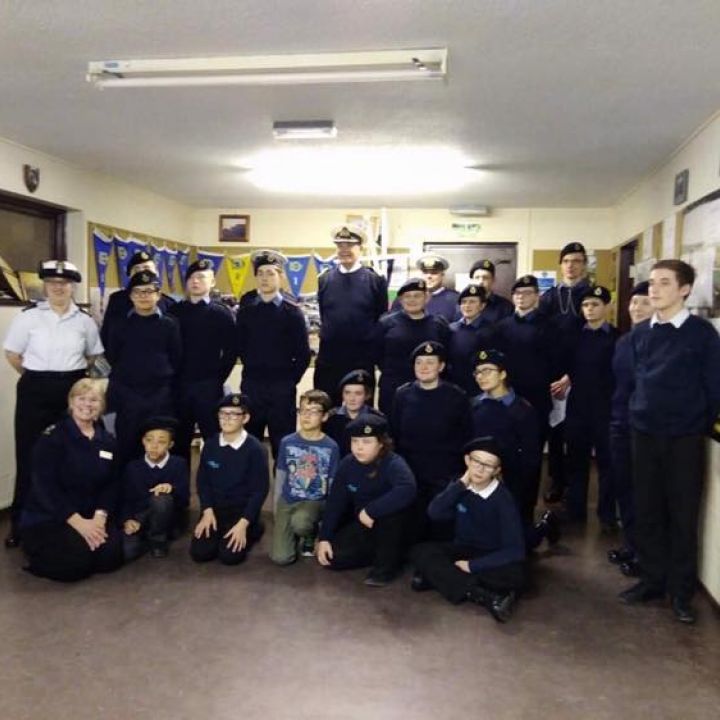 Captain of the Sea Cadets Visit