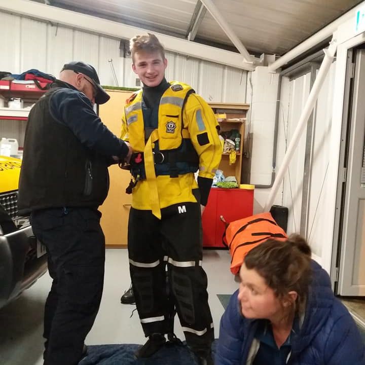 Cadets with HM coastgard