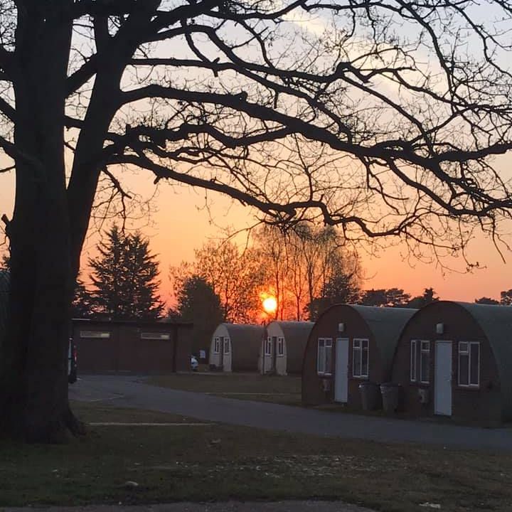 Sun rise over the barracks