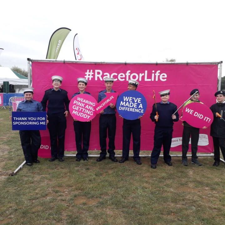 Cadets at the Pretty Muddy Race for life