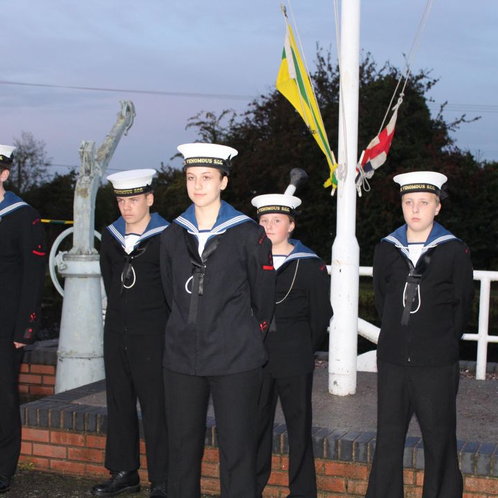 Cadets Awaiting Inspection