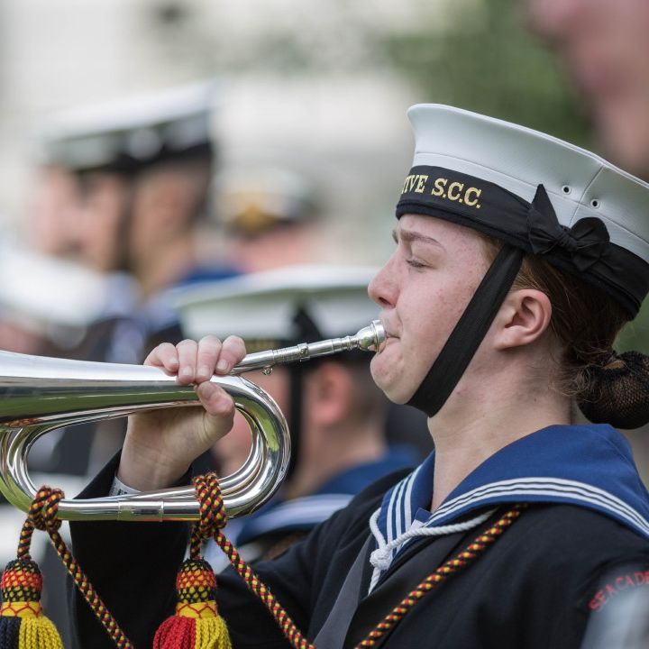 A salute from Poole Sea Cadets