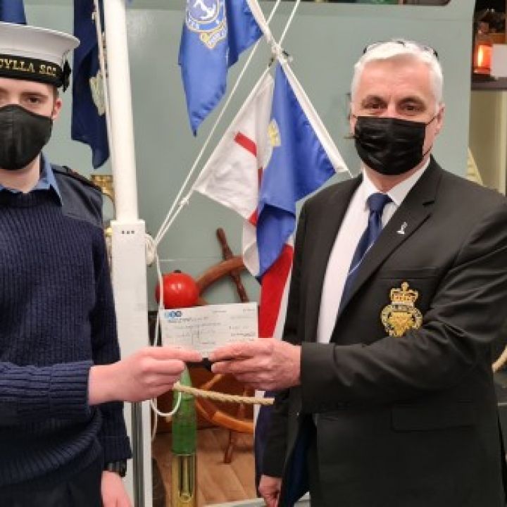 Sea Cadets - Aberdeen receive a donation from RBL