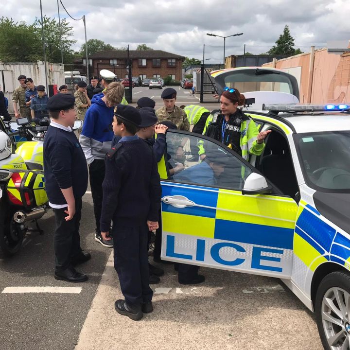 police visit kettering sea and marine cadets