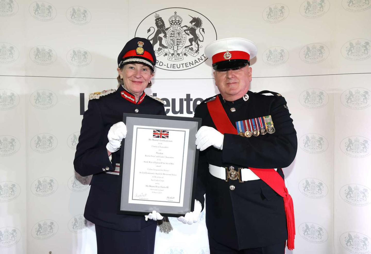 CSGT (SCC) IAN HAMER RECOGNISED BY LORD LIEUTENANT