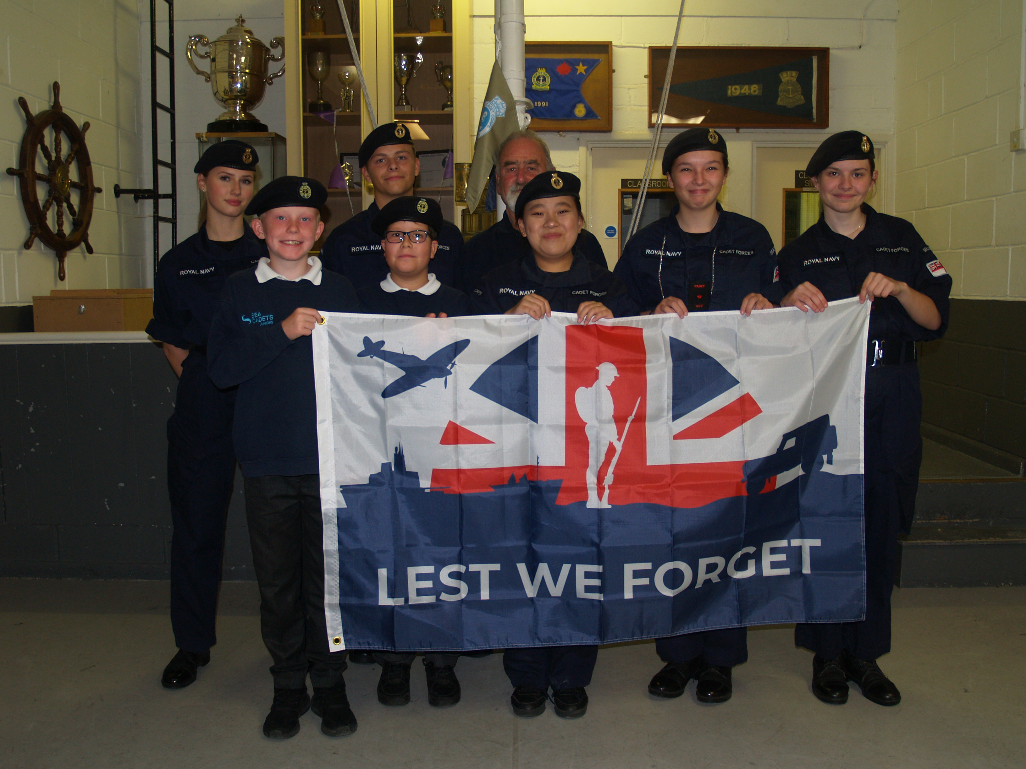 POOLE SEA CADETS WILL NOT FORGET