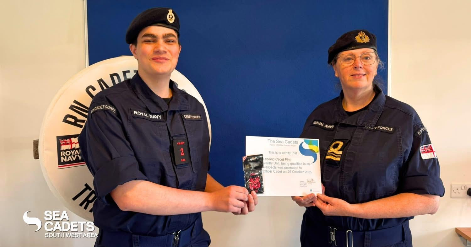 Introducing Petty Officer Cadet.... Finn!
