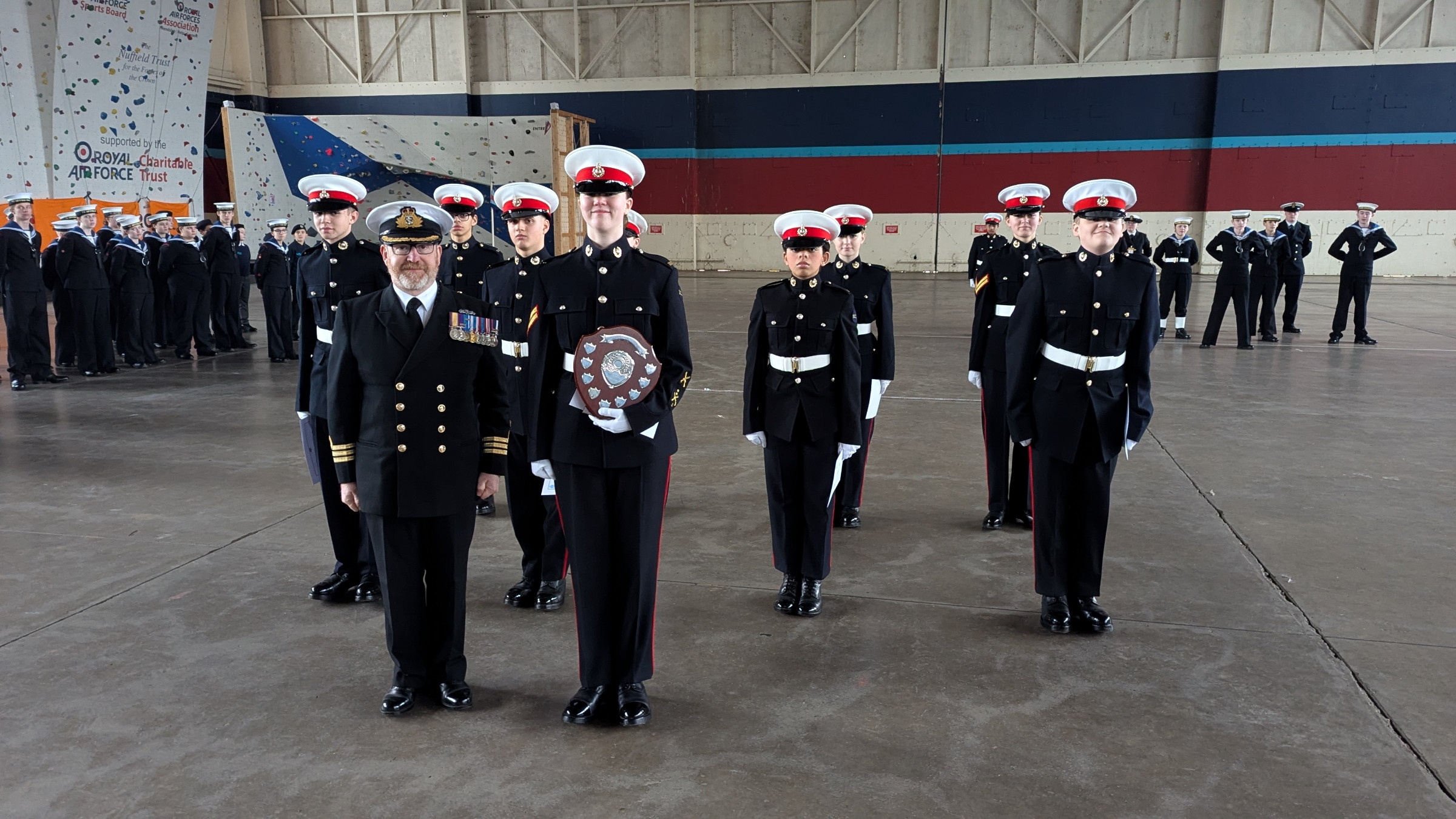 Our winning Royal Marine Cadets Drill Troop after the South East District Drill Competition.
