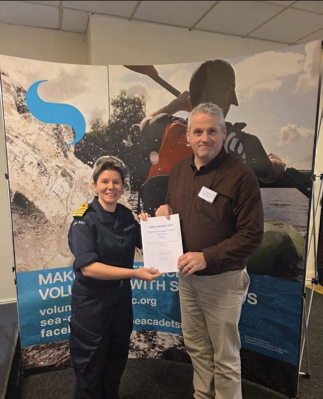 Honoured to Receive The Bill Woodfield Trophy