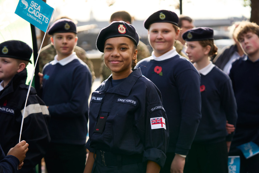 Sea Cadets participating in National Cadets Week