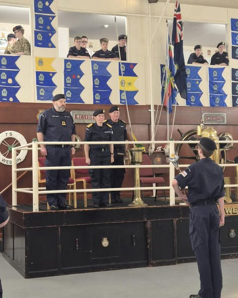 CAPTAIN OF SEA CADETS CAME TO THE UNIT