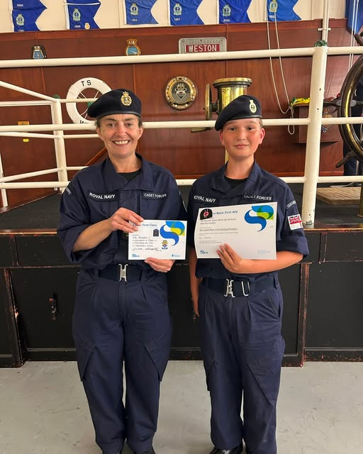 BASIC FIRST AID AND CADET 1ST CLASS
