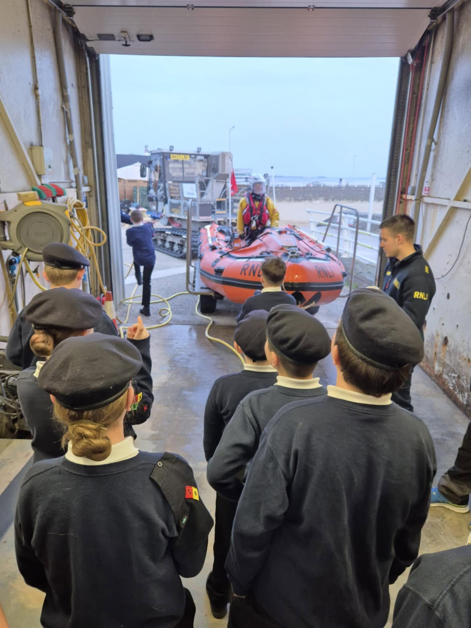 JUNIORS VISIT TO RNLI WESTON