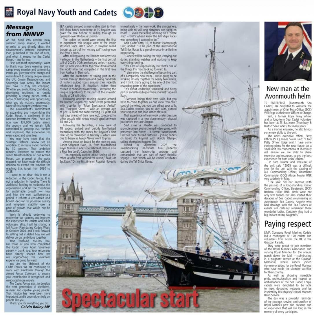 Maidenhead Unit Shout out - Navy News August 2026!