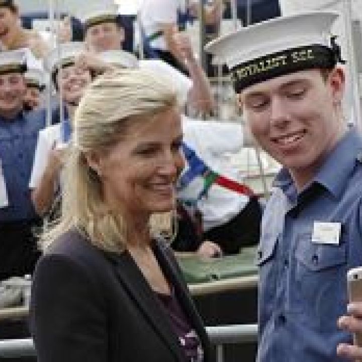 SEA CADET'S TS ROYALIST IN ROYAL CALL FOR TALL...