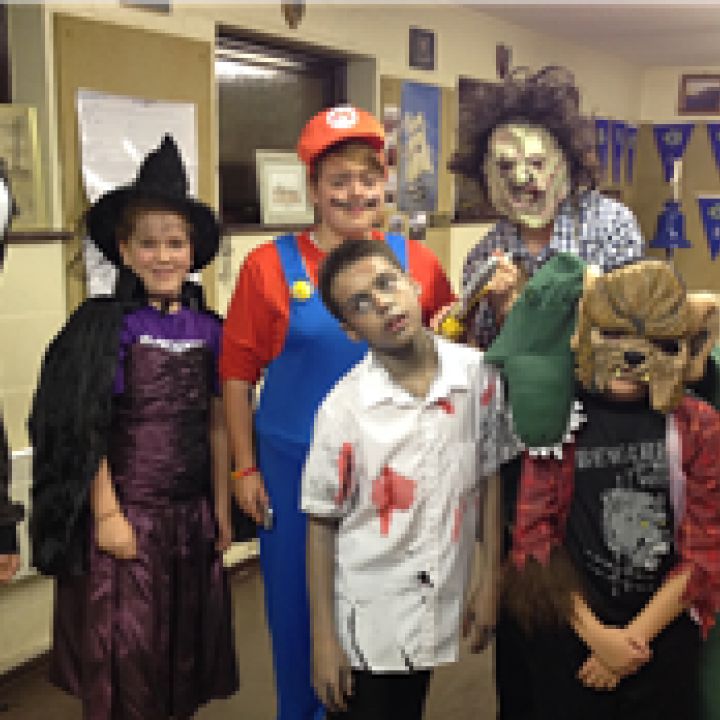 Cadets enjoy a Halloween Party at the Unit