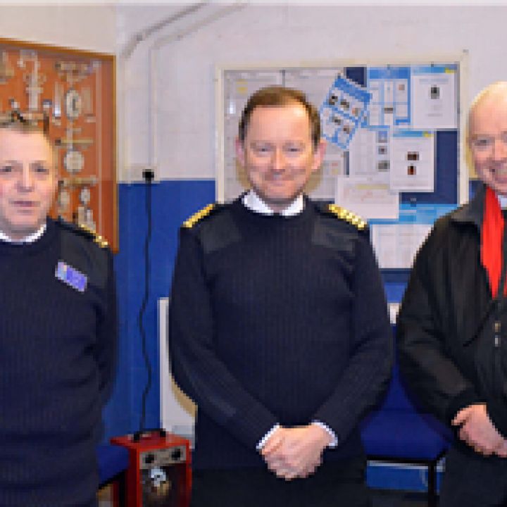 VISIT BY THE CAPTAIN OF THE SEA CADET CORPS