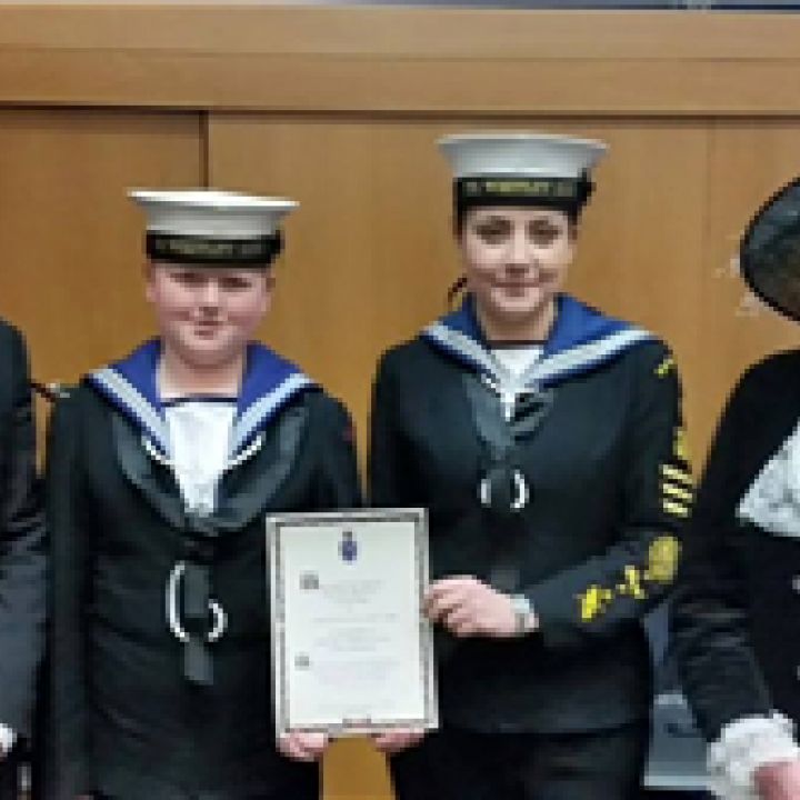 WHITLEY BAY SEA CADETS RECEIVE RECOGNITION FROM...