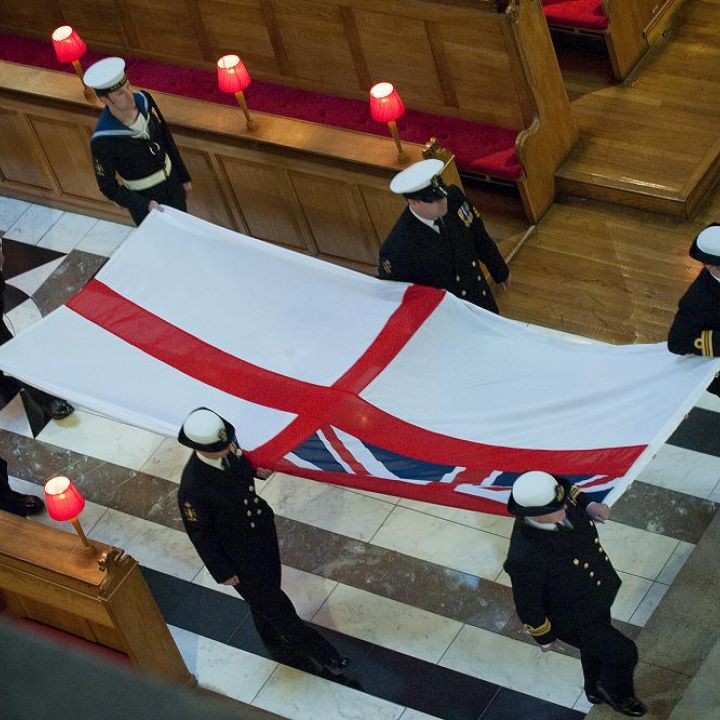 SERVICE OF DEDICATION OF THE ROYAL NAVY ENSIGN...