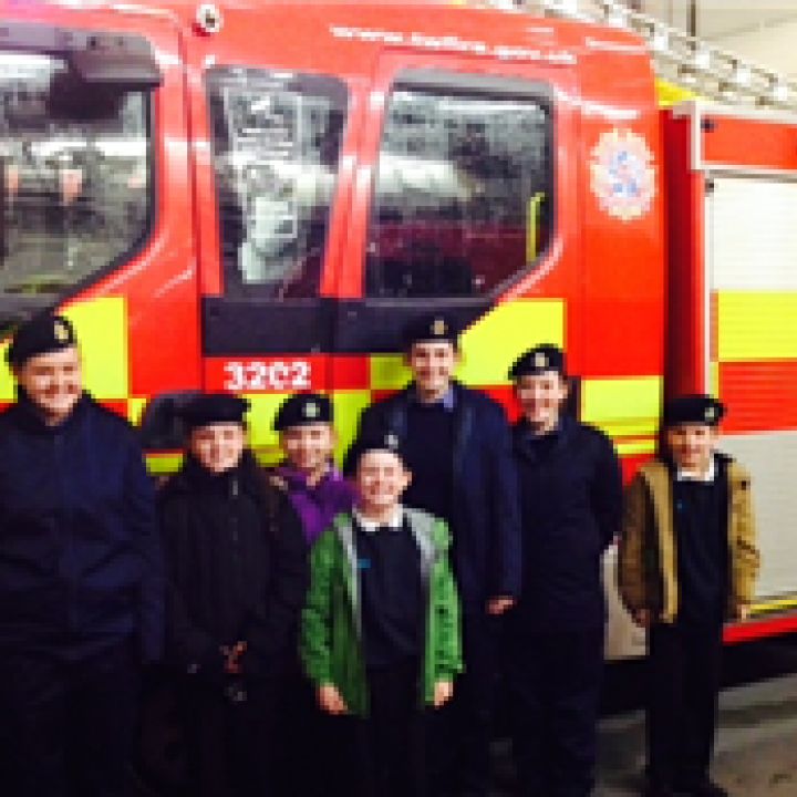 SEA CADETS VISIT LOCAL FIRE STATION 
