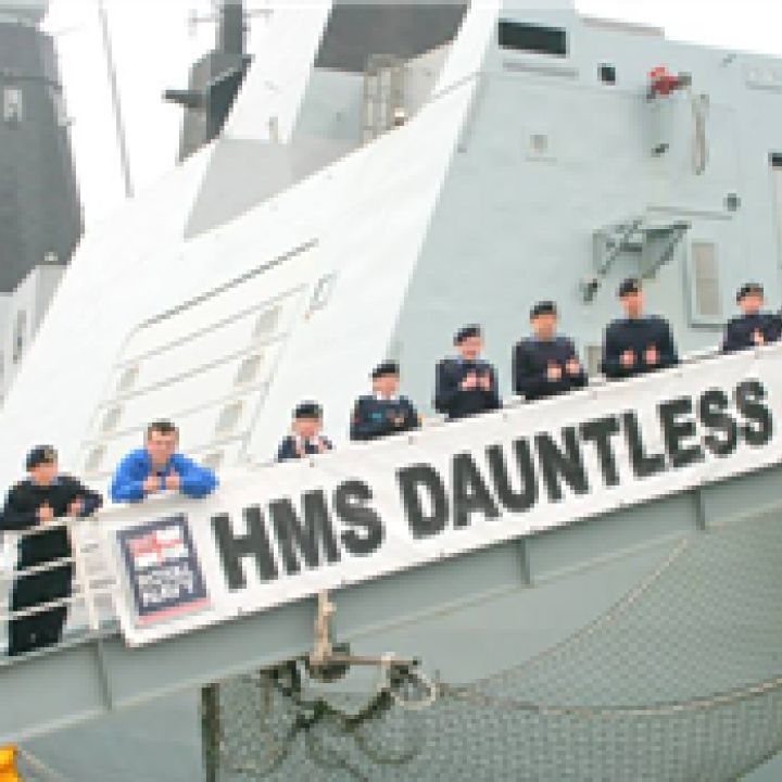 ALL ABOARD HMS DAUNTLESS FOR WHITLEY BAY SEA...