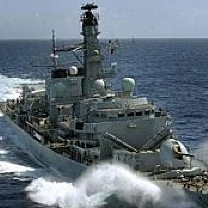 HMS Portland Tours and Recruitment Stand