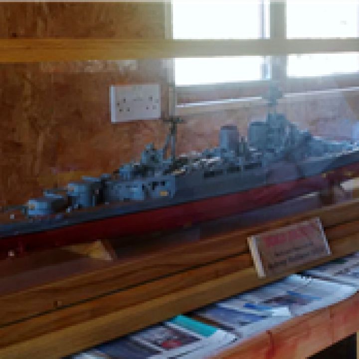 HMS HOOD MODEL DONATED TO UNIT