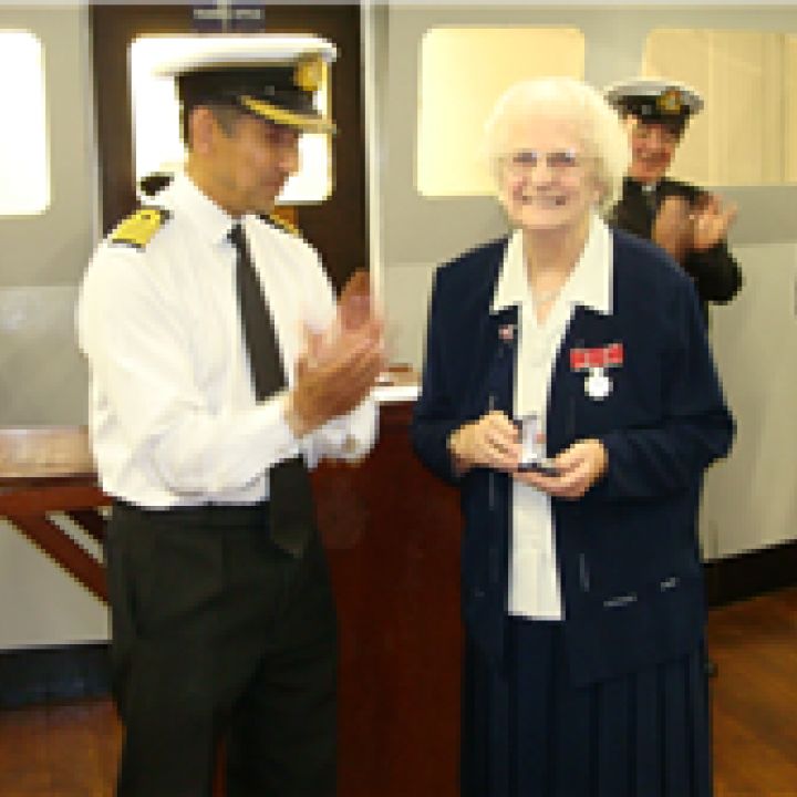 Ivy receives Captain's Medal