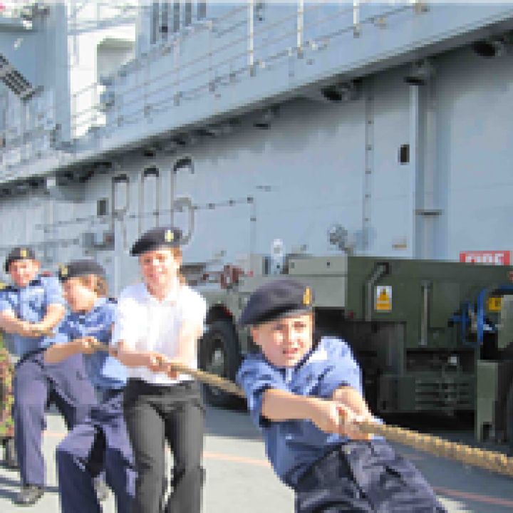 TS Illustrious visits HMS Illustrious - Youth...