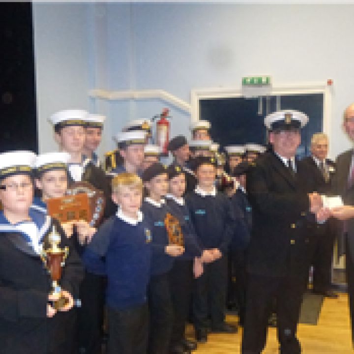 £500 Donation at Cadets' Presentation Evening