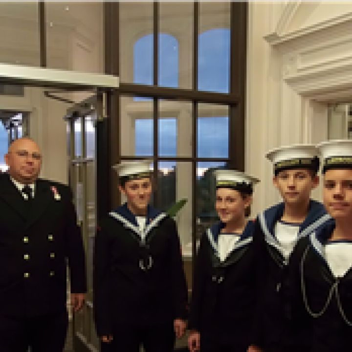 Cadets Pipe to Dinner