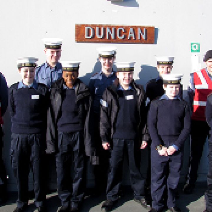 CADETS TOUR HMS DUNCAN