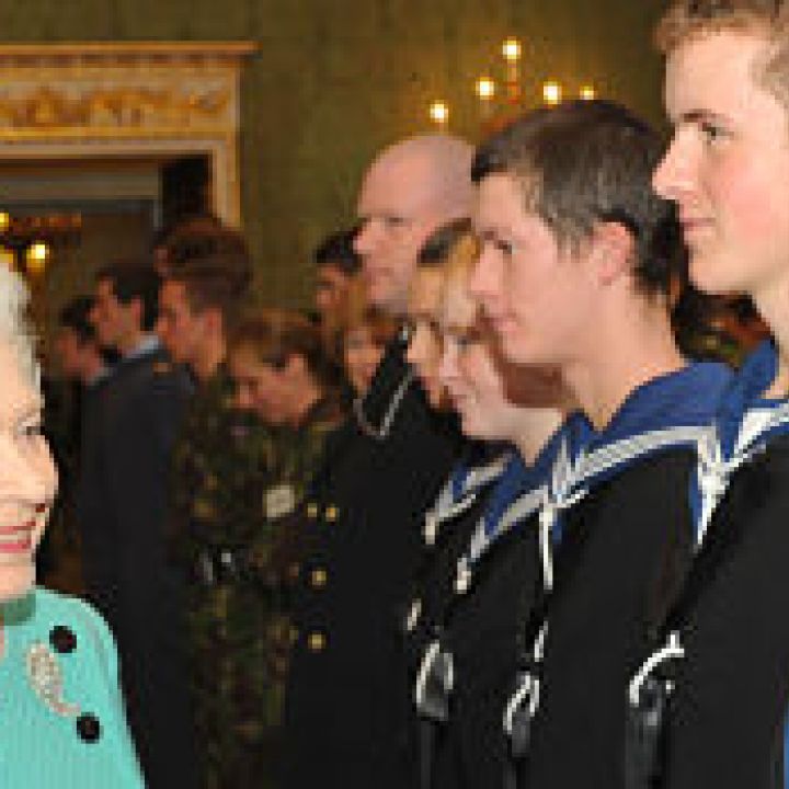 The Queen meets cadets in Northern Ireland