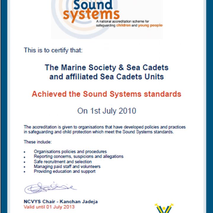 Safeguarding Accredited by Sound Systems