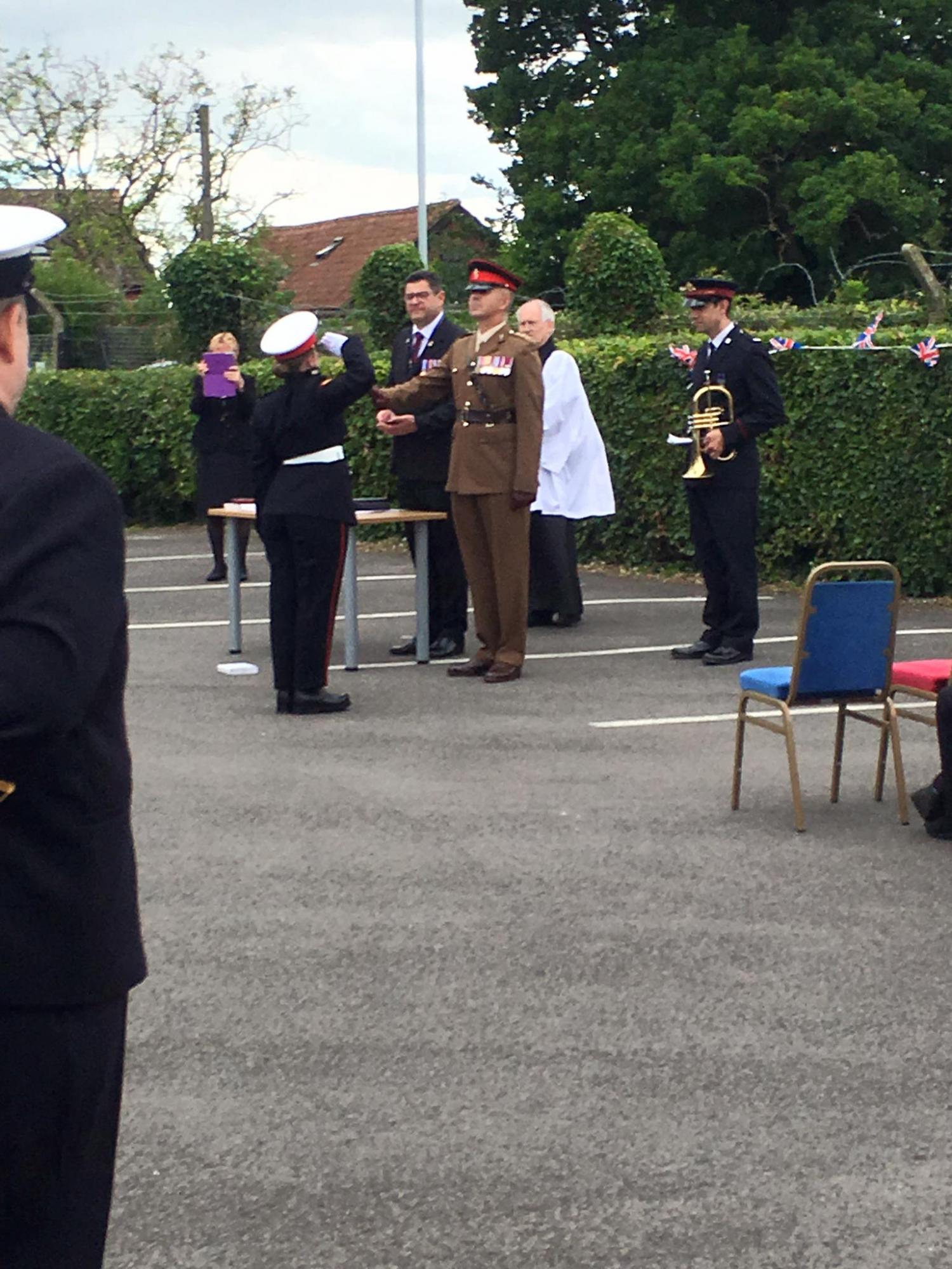 L/Cpl Lucy receiving Cadet of the Year