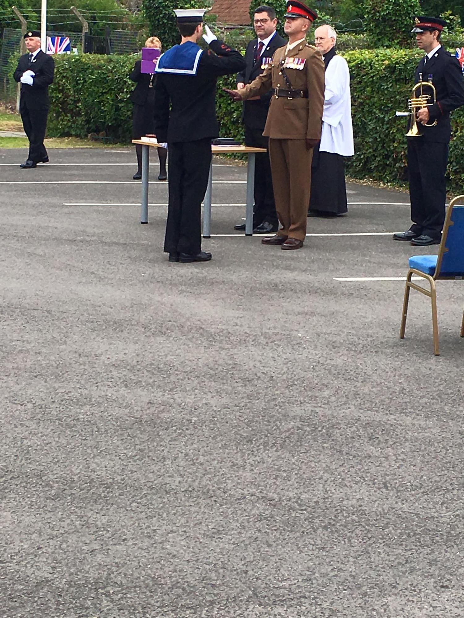 AC Jack receiving Cadet of the Year.