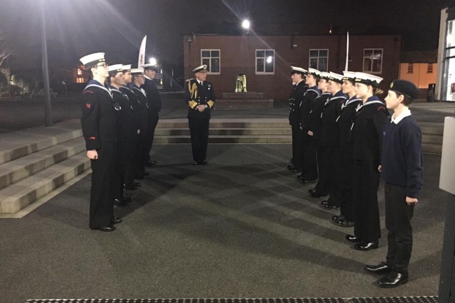 Welcoming the First Sea Lord