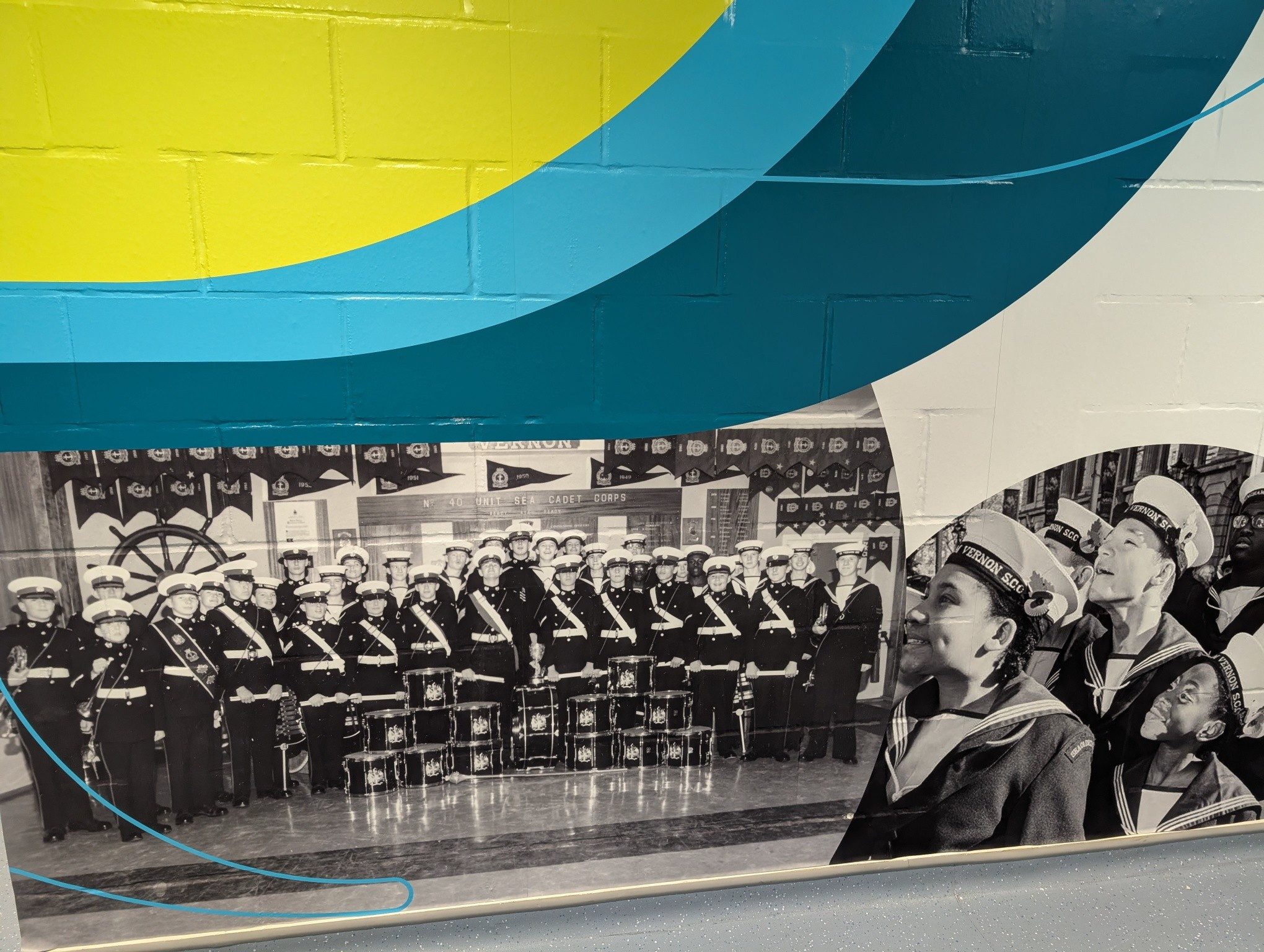 Massed band, the boards and parades